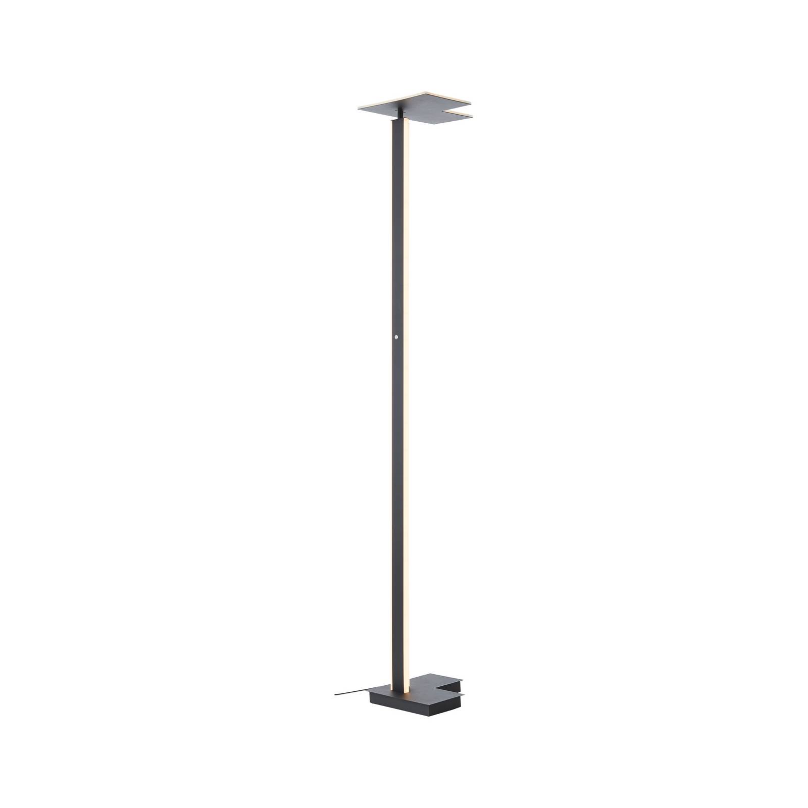 Brilliant LED vloerlamp Mora, antraciet, hoogte 178 cm, metaal