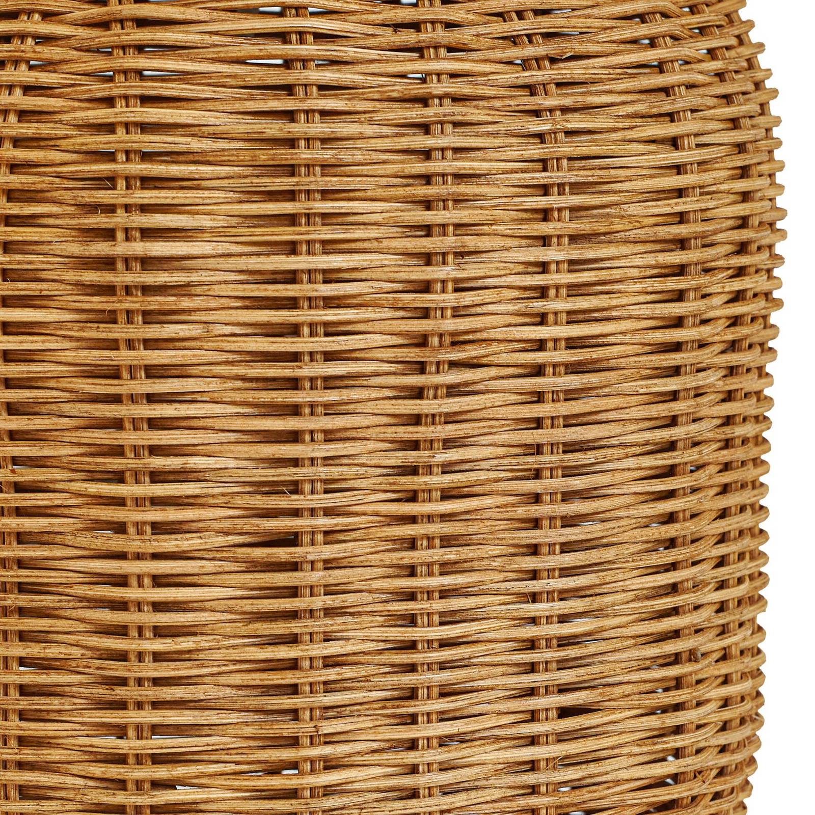 LINDBY tafellamp Lirenda, hoogte 52 cm, rotan, naturel/wit