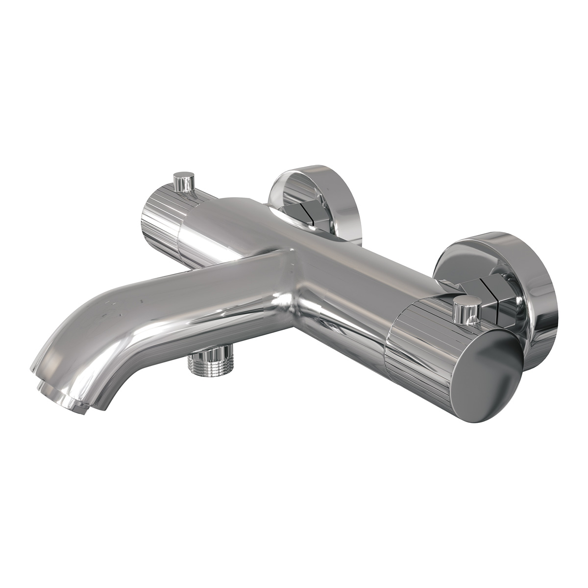 Brauer Stripe thermostatische badkraan chroom