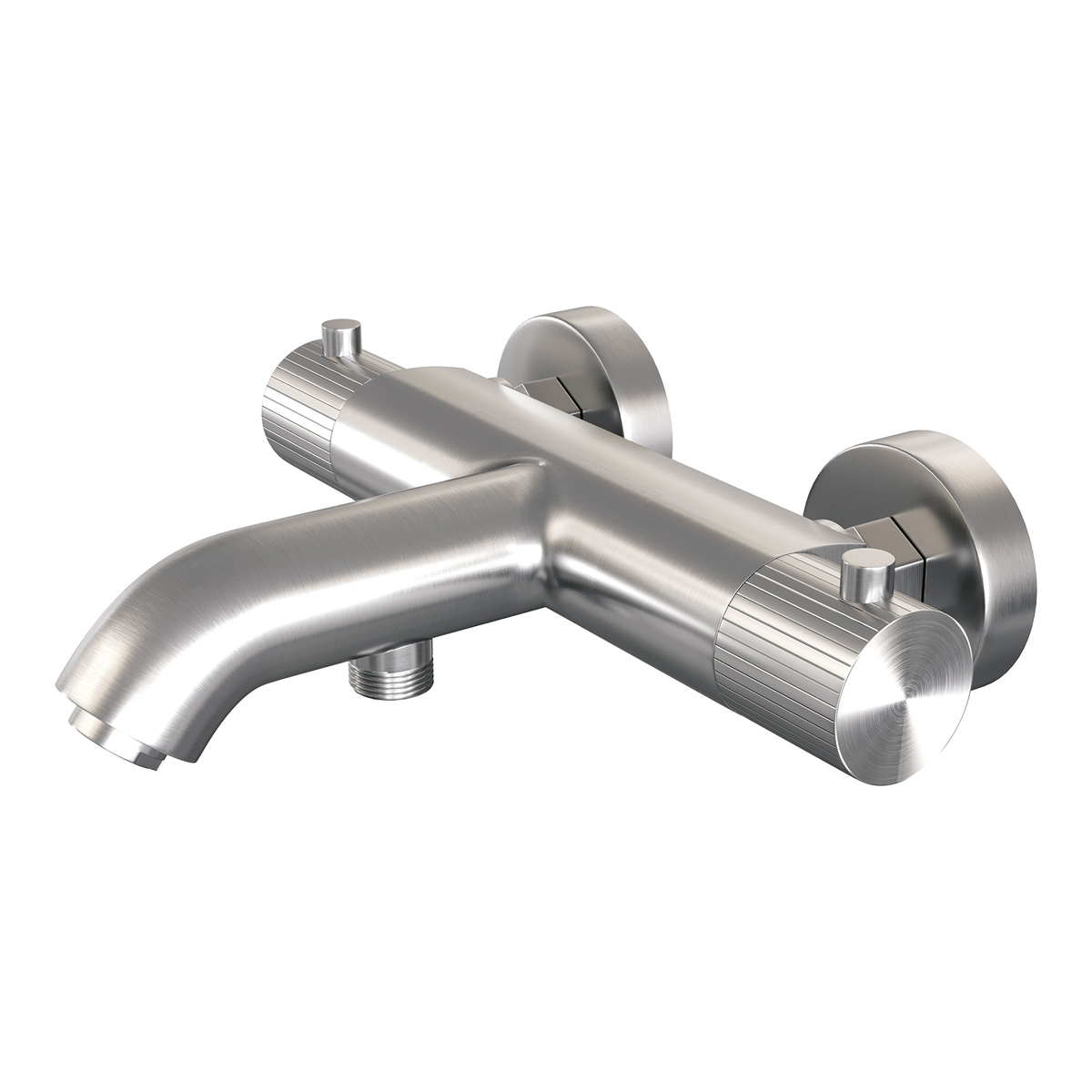 Brauer Stripe thermostatische badkraan RVS geborsteld PVD