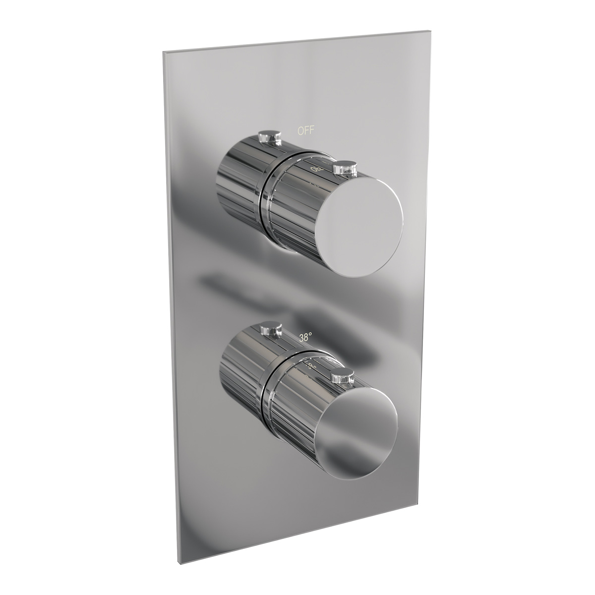 Brauer Stripe 3-weg inbouwthermostaat chroom