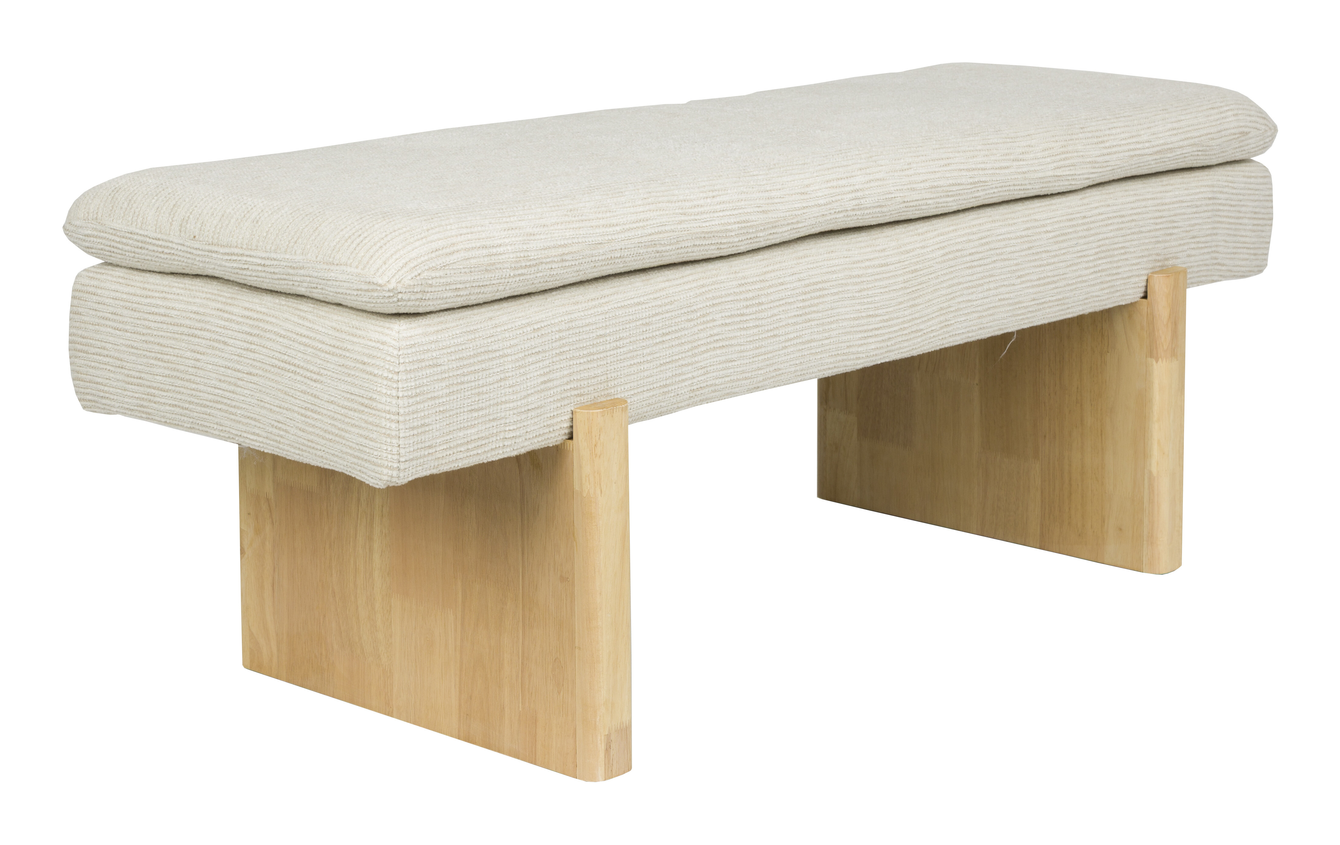 ZILT Halbank Chava Bouclé, 120cm - Naturel
