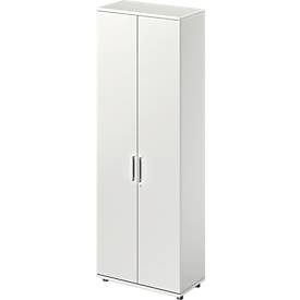 Schäfer Shop Genius TETRIS WOOD draaideurkast, 6 OH, hoogte incl. glijders, B 800 mm, lichtgrijs