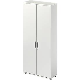 Schäfer Shop Genius TETRIS WOOD draaideurkast, 6 OH, hoogte incl. glijders, B 1000 mm, lichtgrijs