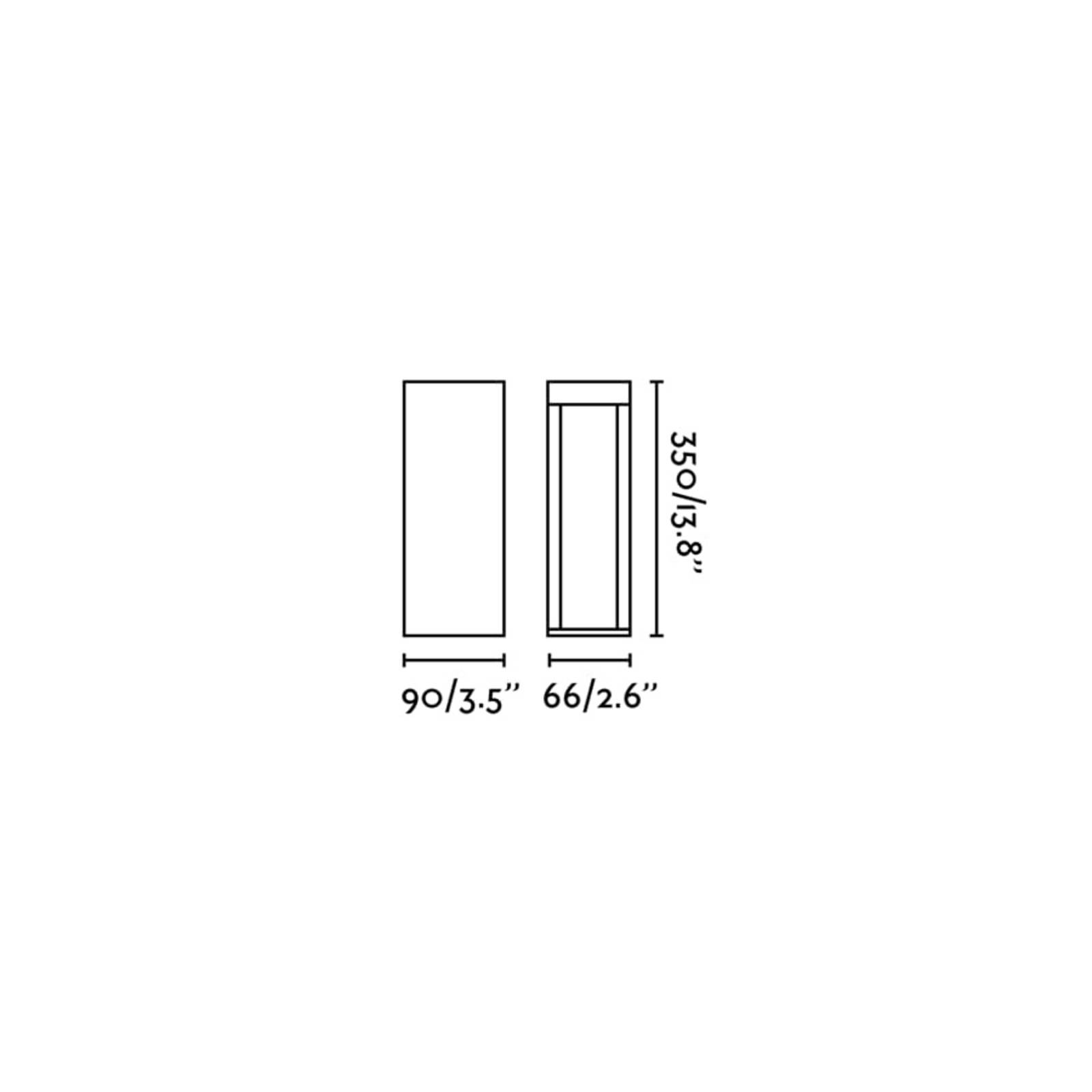 FARO BARCELONA LED sokkellamp Cerler, antraciet, 35 cm, IP65, CCT