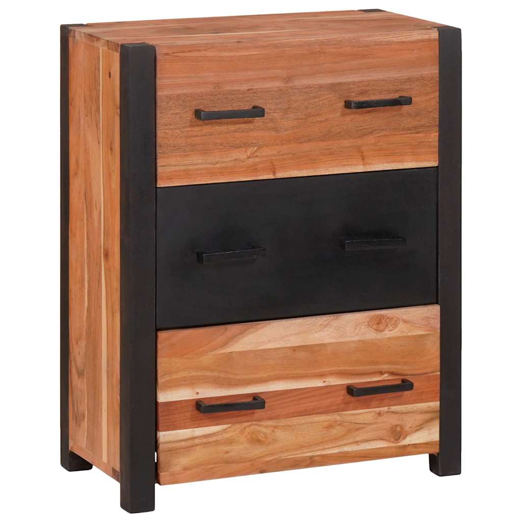 vidaXL Dressoir 3 pcs Bruin 165 x 30 x 75 cm Massief acaciahout