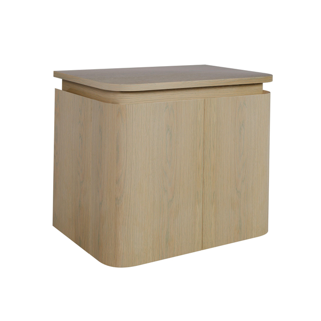 Thebalux Epoch Toiletmeubel - 51x35x41cm - ronde hoeken - 2 deuren - topblad - zonder kraangat - Blanc 9TT50135B