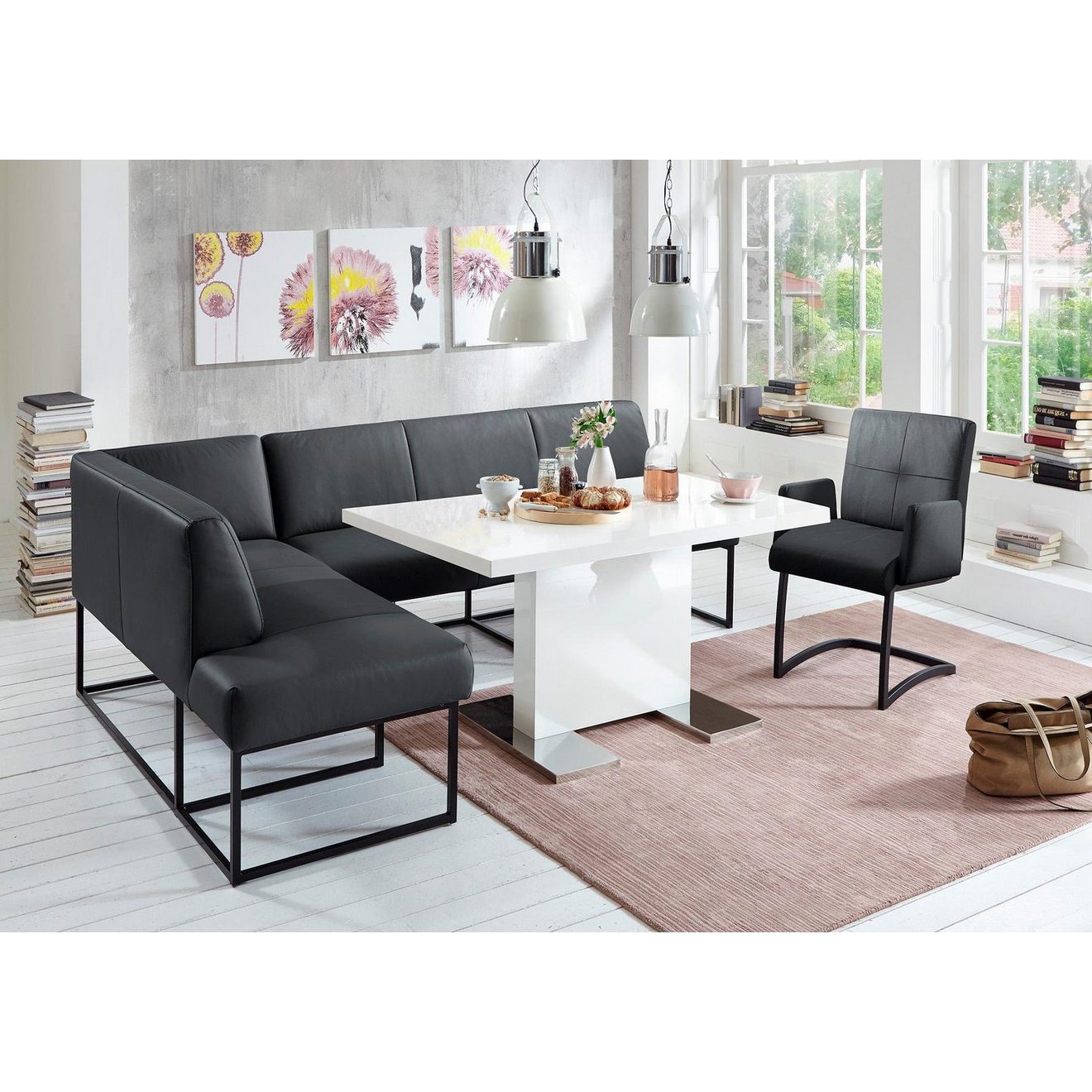 Exxpo - sofa fashion Hoekbank Affogato, comfortabel en elegant, hoogwaardige afwerking