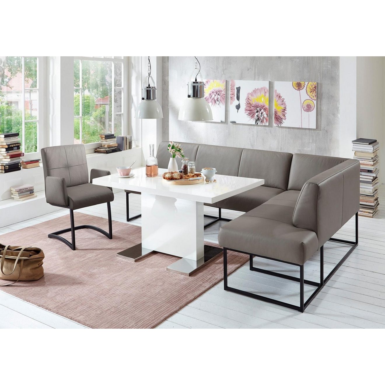 Exxpo - sofa fashion Hoekbank Affogato, comfortabel en elegant, hoogwaardige afwerking