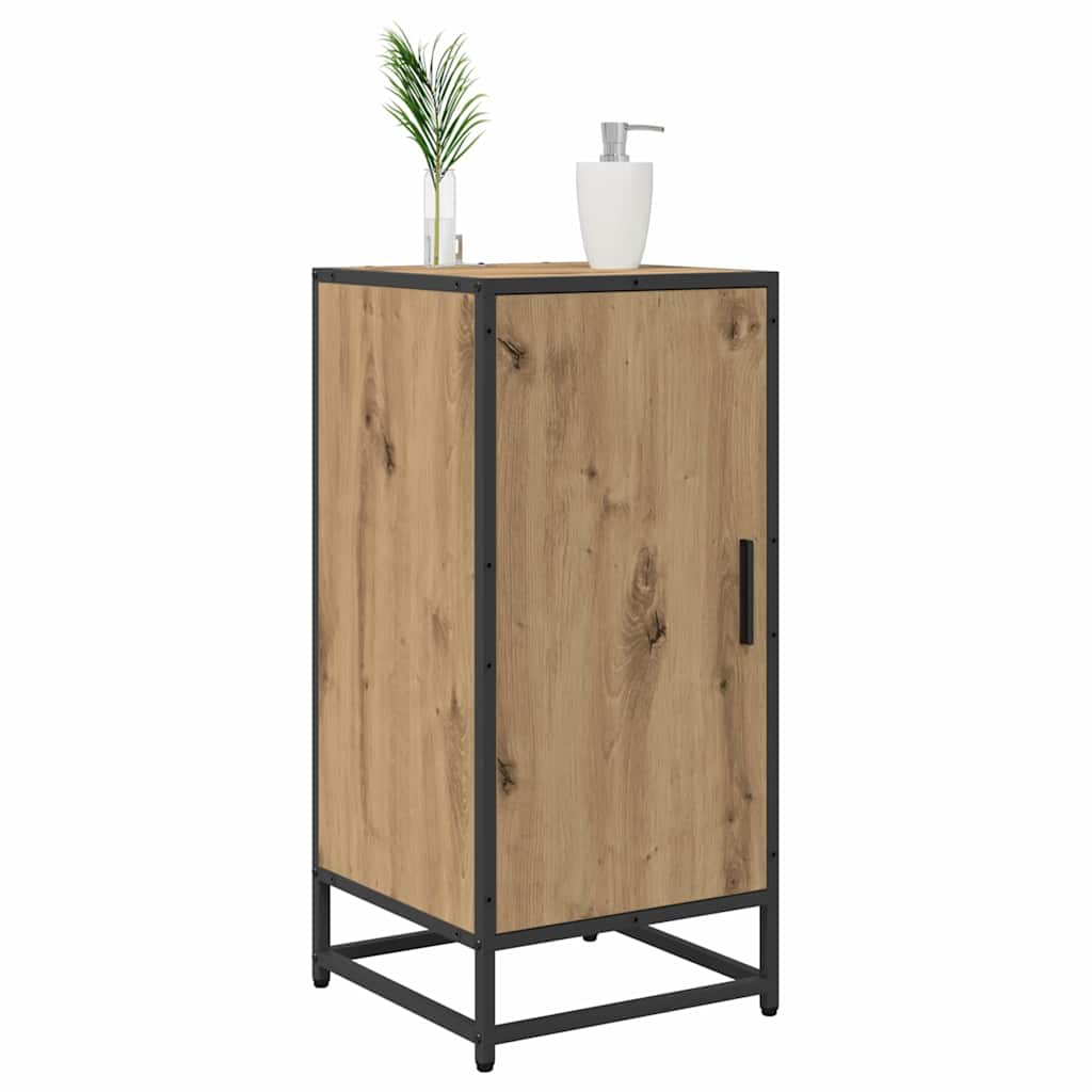 vidaXL Dressoir artisanaal eikenkleurig 35 x 35,5 x 76 cm Bewerkt hout