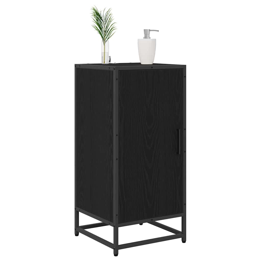vidaXL Dressoir Zwart eiken 35 x 35,5 x 76 cm Bewerkt hout