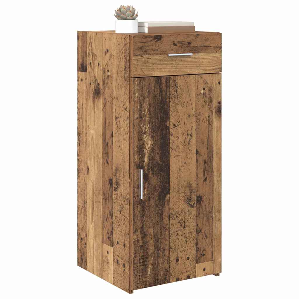 vidaXL Dressoir artisanaal eikenkleurig 42,5 x 40 x 93 cm Bewerkt hout