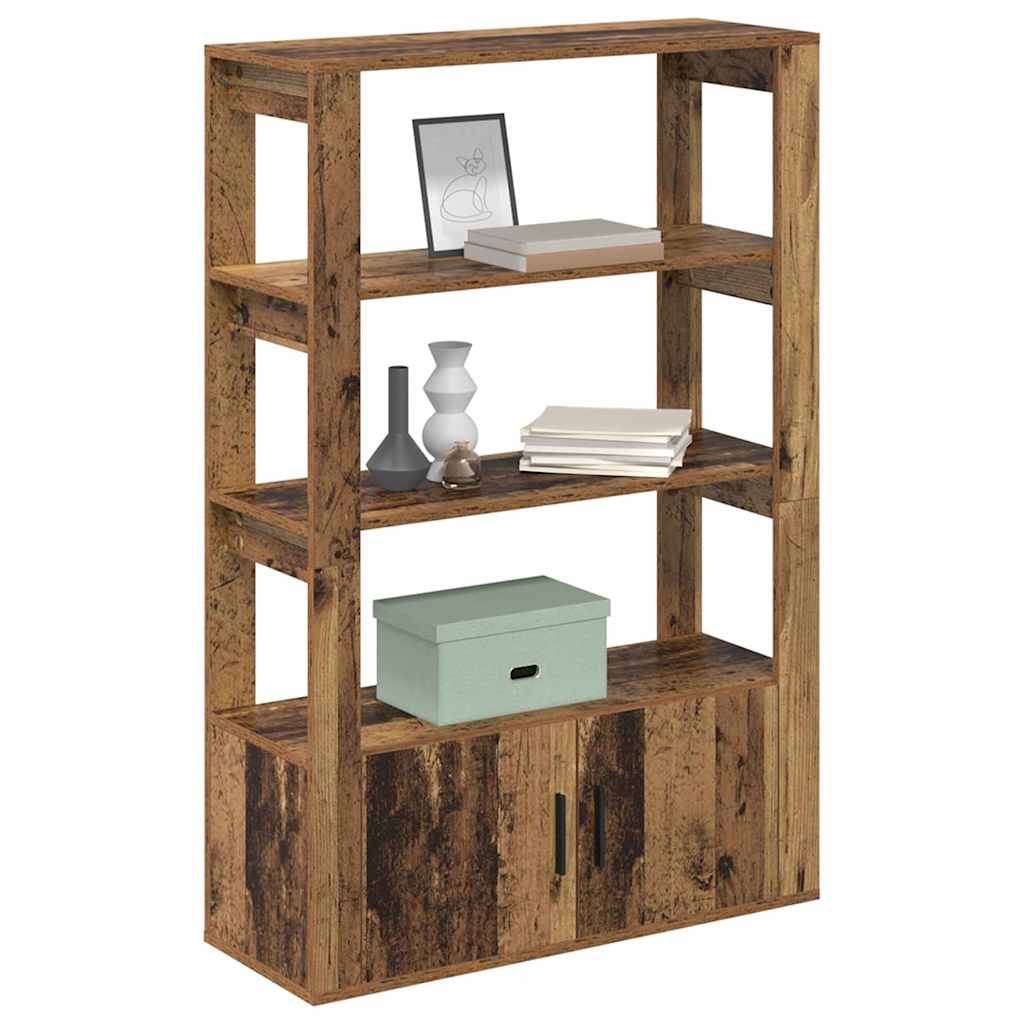 vidaXL Dressoir Oud hout 30 x 80 x 119,5 cm Bewerkt hout