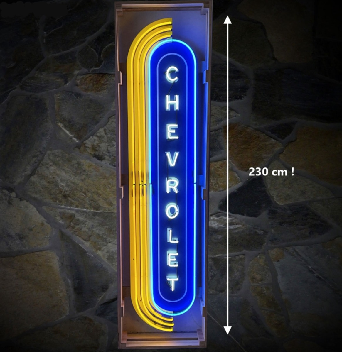 Fiftiesstore Chevrolet Dealer XXL (Echte) Neon Verlichting 230 x 50 cm