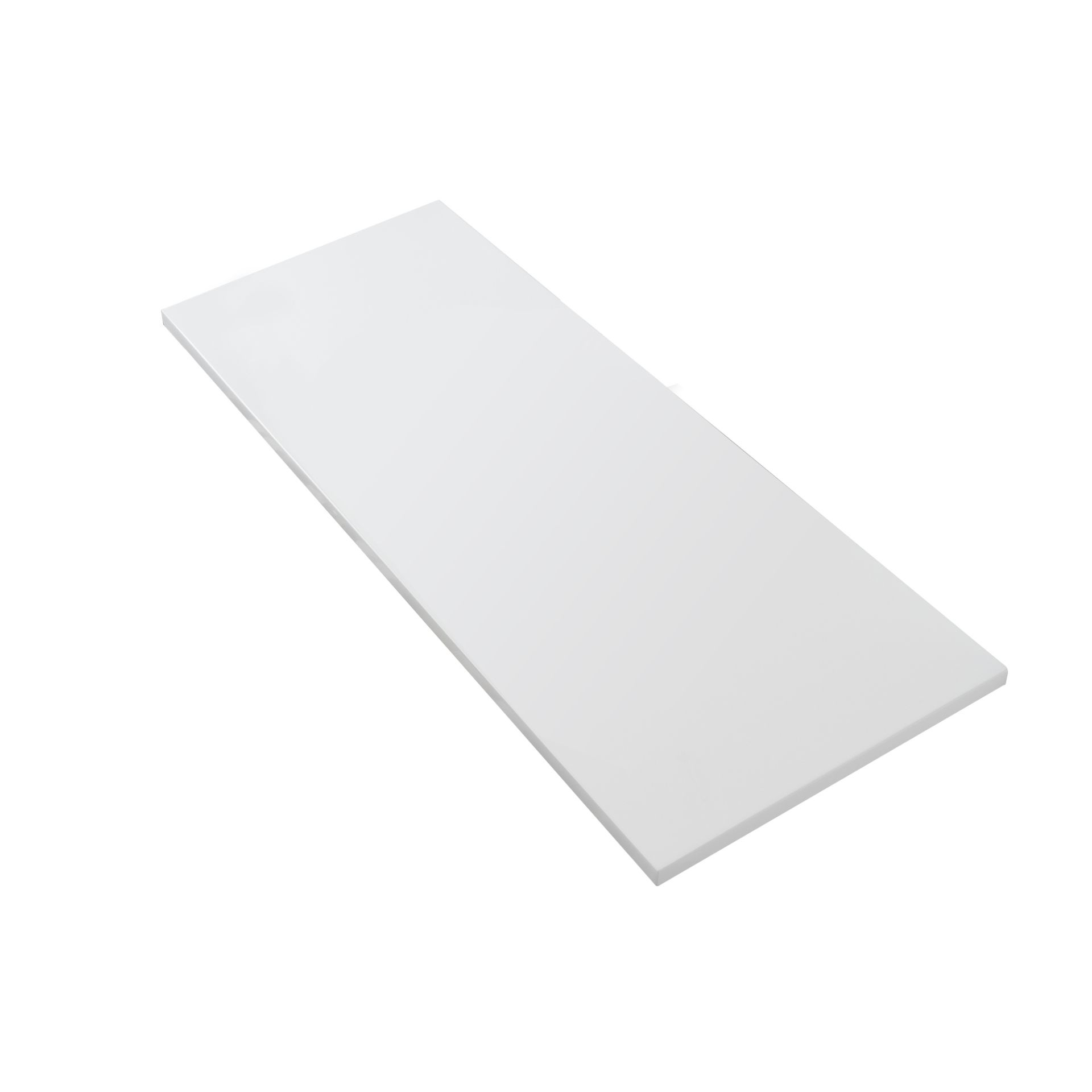 Boss & Wessing Topblad T.B.V Wastafelonderkast BWS Wanda Zonder Afvoergat 120x1,2x52,5 cm Mat Wit