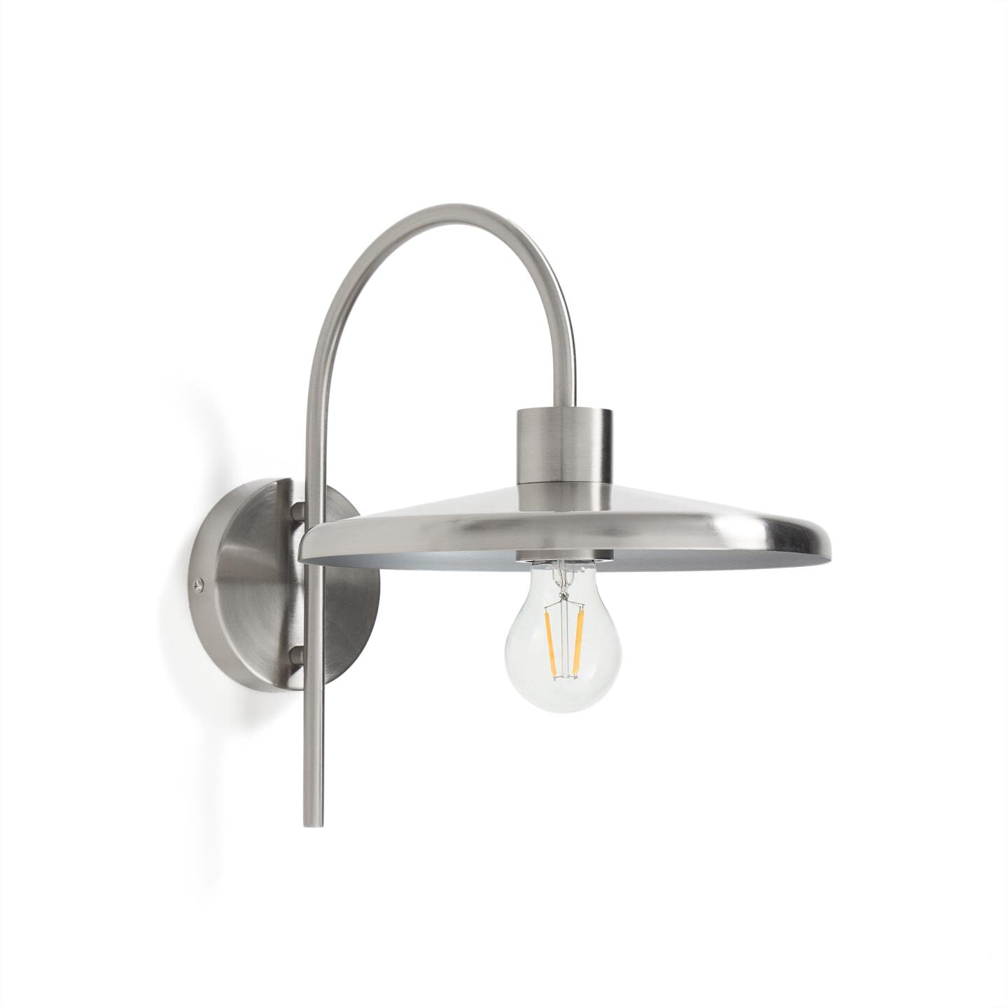 Kave Home Wandlamp Nuvira Gesatineerd metaal - Zilver