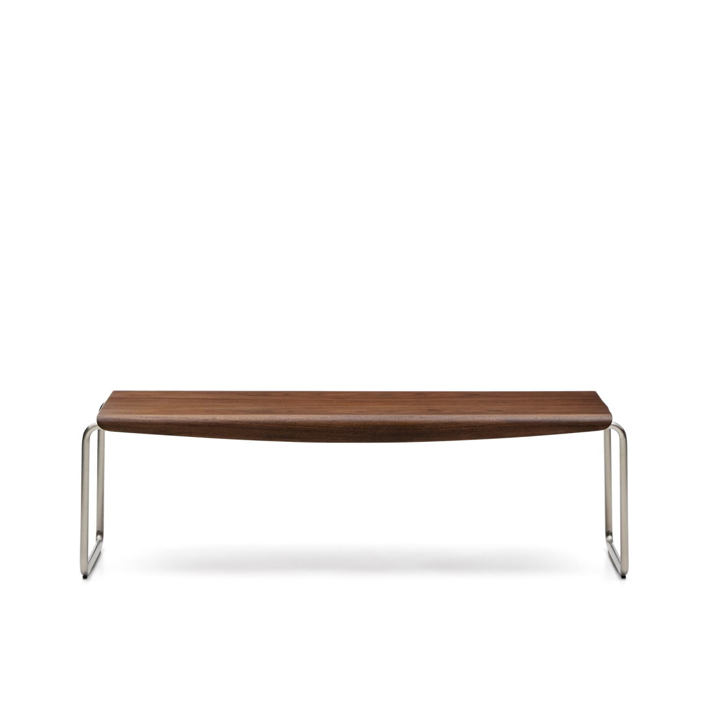 Kave Home Bank Tarsel Walnootfineer, 142cm - Bruin