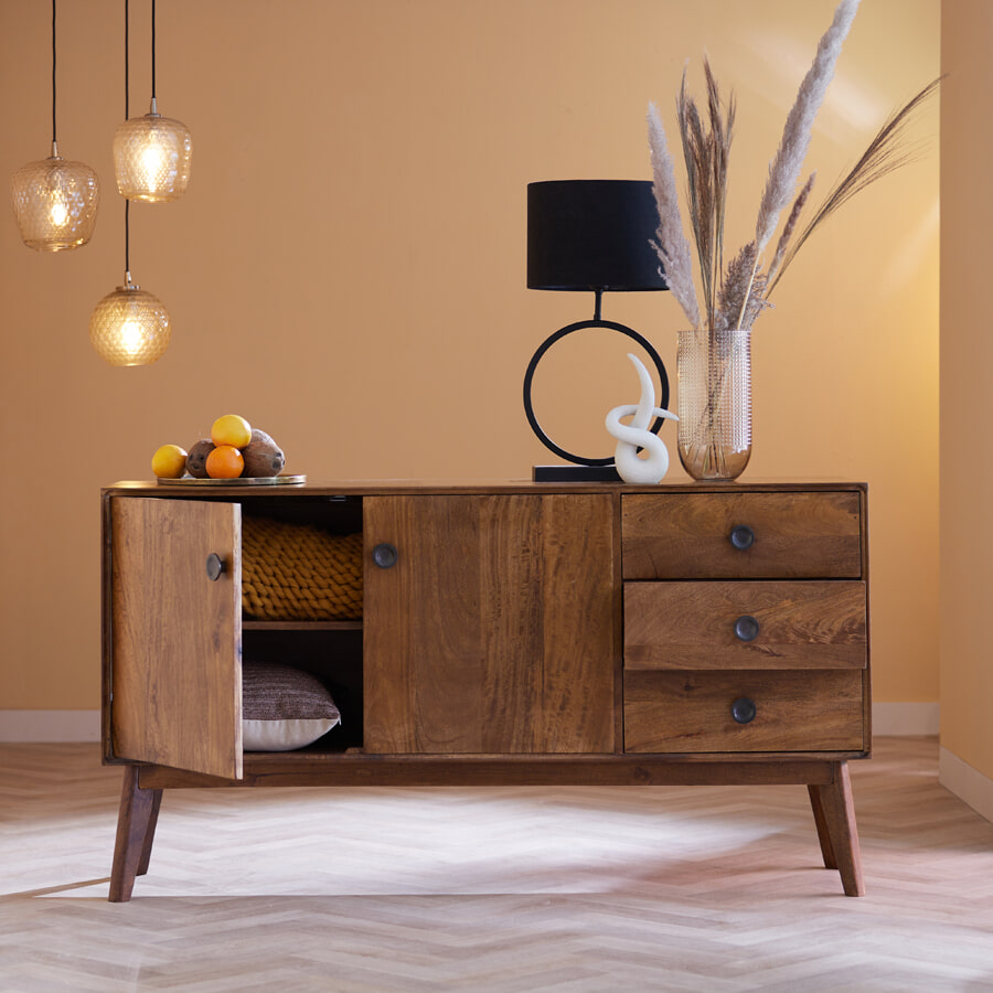 Light & Living Dressoir Espita 152cm - Bruin