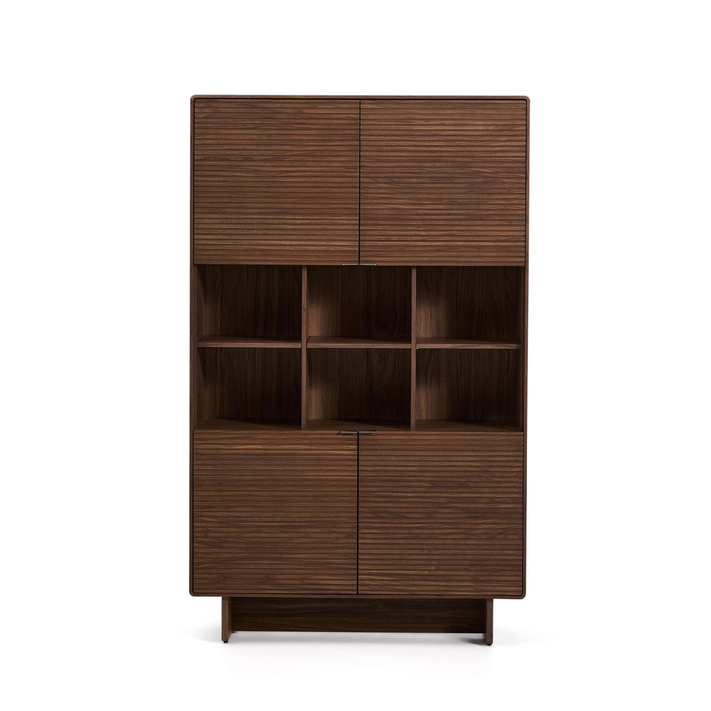 Kave Home Opbergkast Norlen Walnootfineer, 163 x 100cm - Bruin