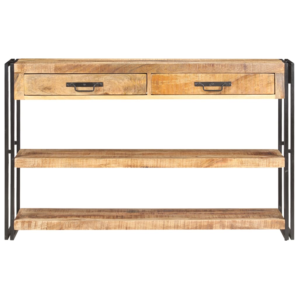 vidaXL Dressoir 120x30x75 cm massief ruw mangohout