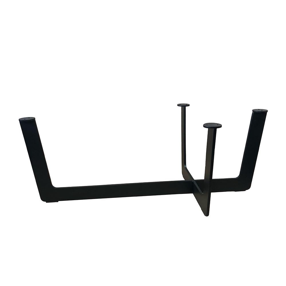 Furniture Legs Europe Stalen salononderstel zwart 100 bij 51 cm en hoogte 36,5 cm (koker 6 x 1 cm)