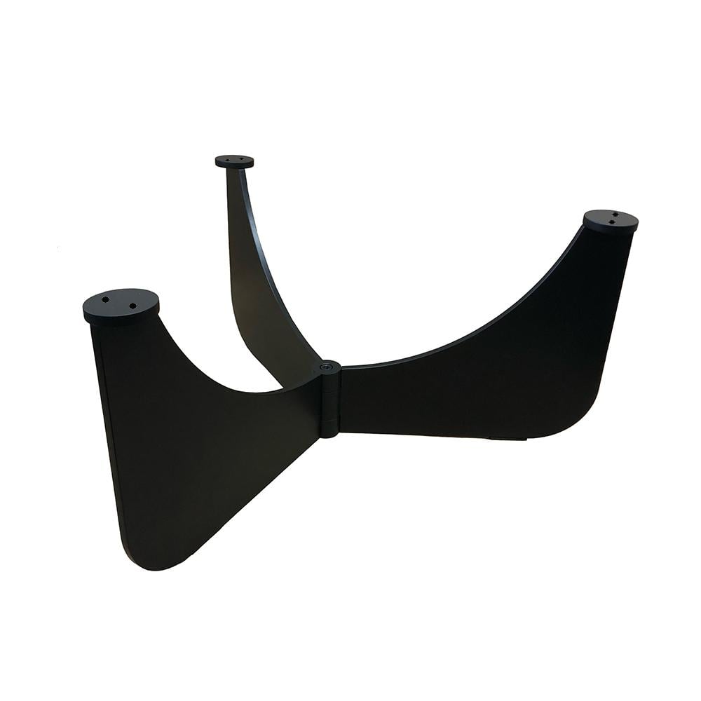 Furniture Legs Europe Stalen salononderstel zwart rond ø 72 cm en hoogte 31 cm (6 x 1 cm)