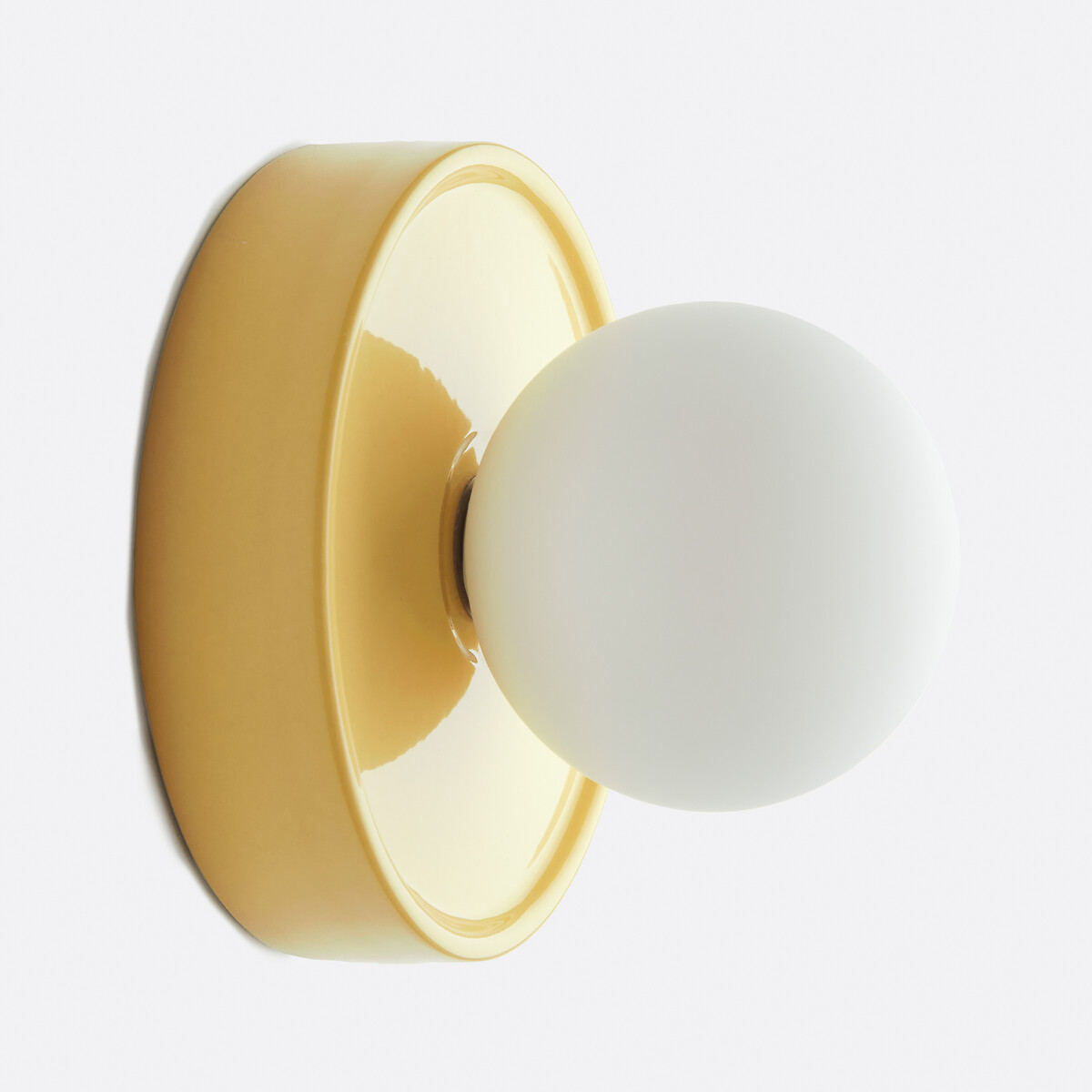 LA REDOUTE INTERIEURS Ronde wandlamp van keramiek en opaline glas, Holi