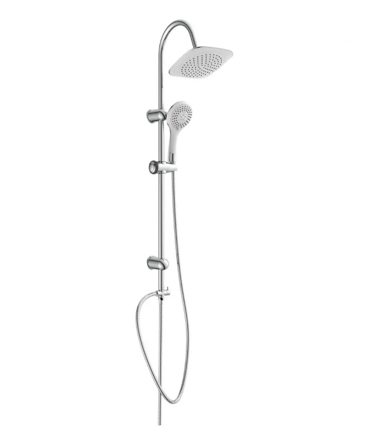 Schütte TENERIFFA hoofddoucheset chroom/wit – Complete regendouche met handdouche