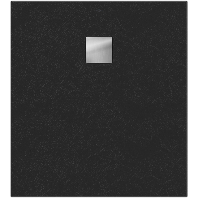 Villeroy & Boch Excello douchevloer - 100x90cm - polyurethaan/acryl Nature Anthracite uda1090exc2v-1n