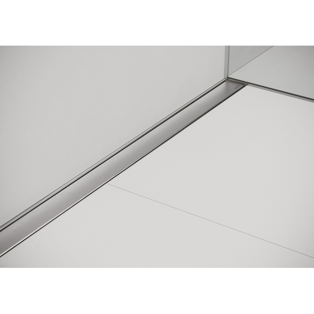 Easy Drain Compact 30 wall zero douchegoot enkele plaat met zijuitloop 6x110cm RVS edcomwz1100-30