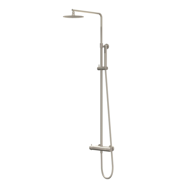 Ivy Bond Regendoucheset - opbouw - 25cm medium hoofddouche - 3-standen handdouche - Geborsteld nickel PVD CSB1GNBE