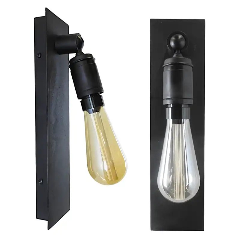 KS Verlichting Messing Wandlamp Ritz Antiek Zwart
