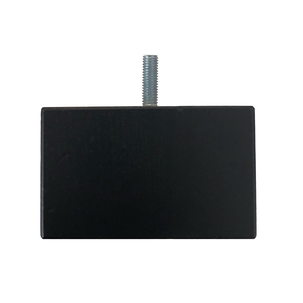 Furniture Legs Europe Meubelpoot zwart vierkant 8 bij 8 cm en hoogte 5 cm van massief hout (m8)