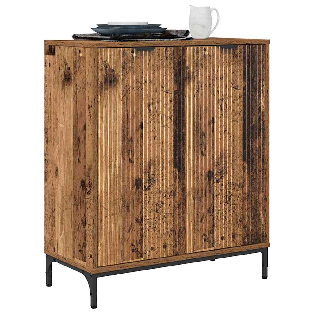 vidaXL Dressoir Oud hout 69.5 x 33 x 82 cm Bewerkt hout