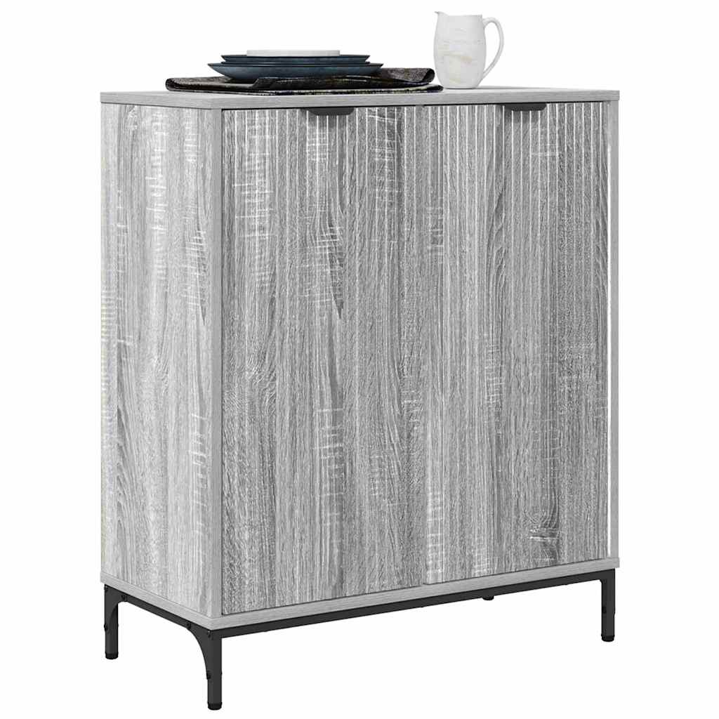 vidaXL Dressoir Grijs sonoma 69.5 x 33 x 82 cm Bewerkt hout