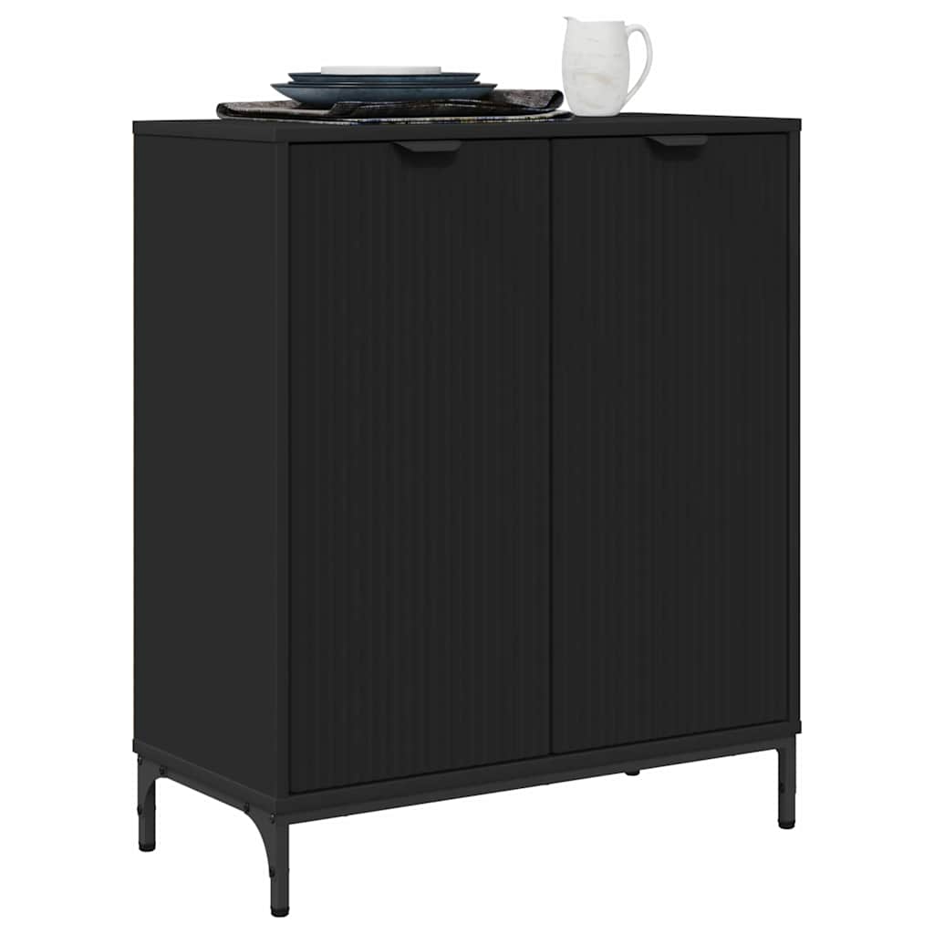 vidaXL Dressoir Zwart 69.5 x 33 x 82 cm Bewerkt hout