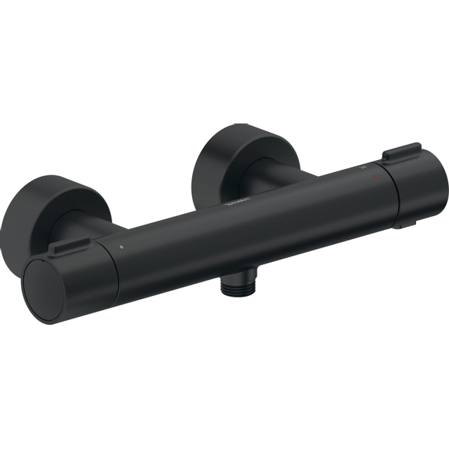 Duravit Thermostatarmaturen douchekraan thermostatisch - zonder omstel koppelingen - HOH=15cm - mat zwart th4220000046
