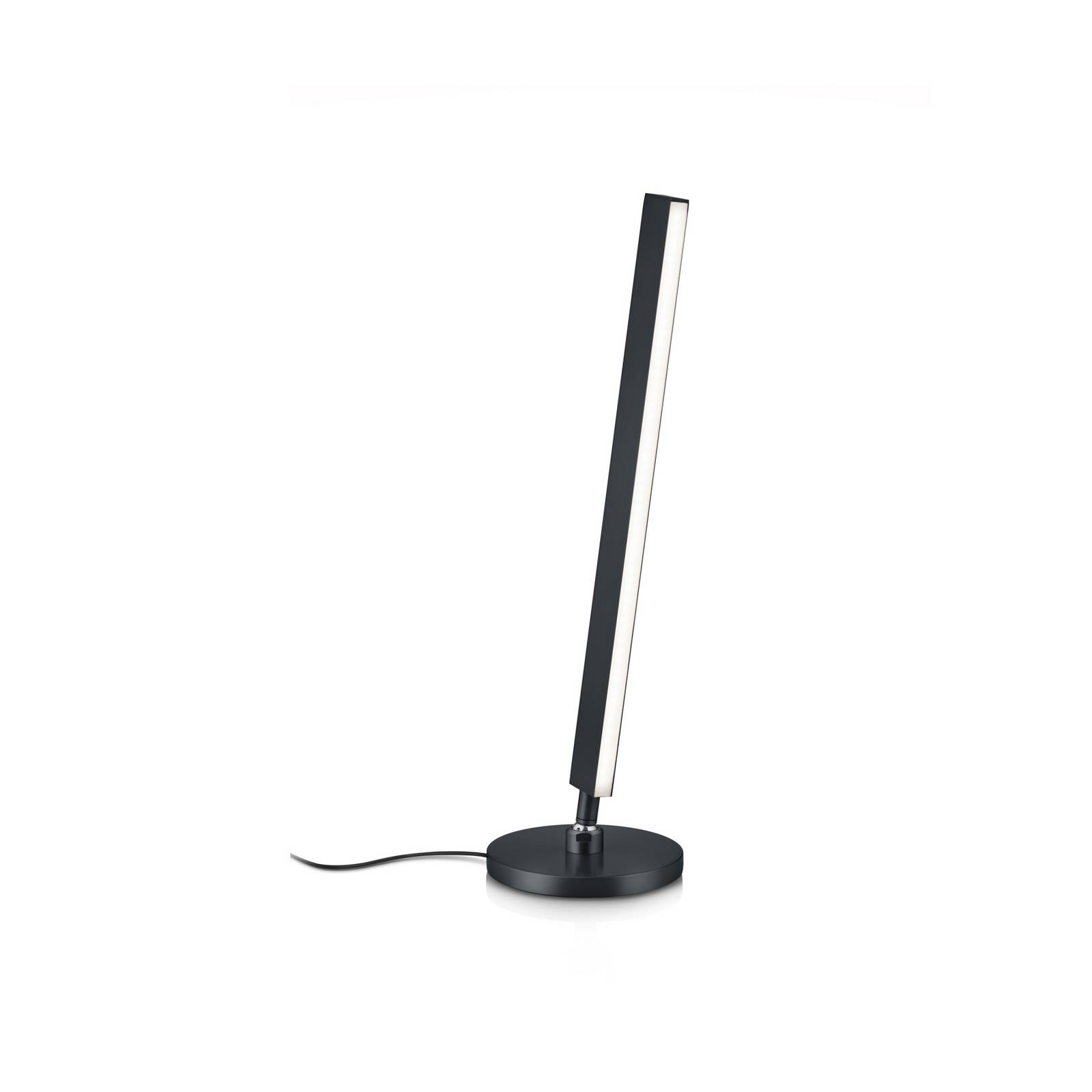 Knapstein Kosma LED tafellamp, zwart, CCT, gebarenbediening