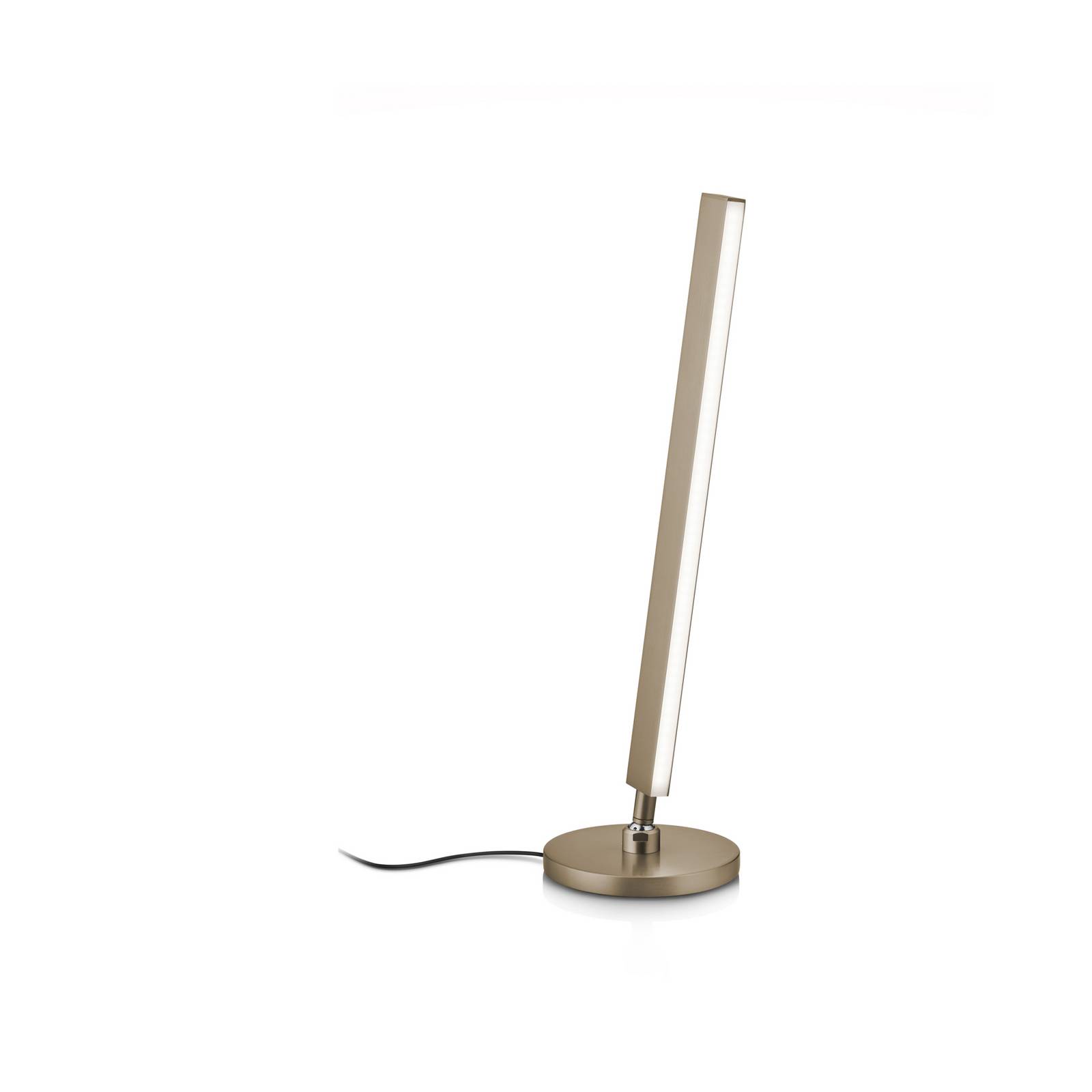 Knapstein Kosma LED tafellamp, brons effect, CCT, gebarenbediening