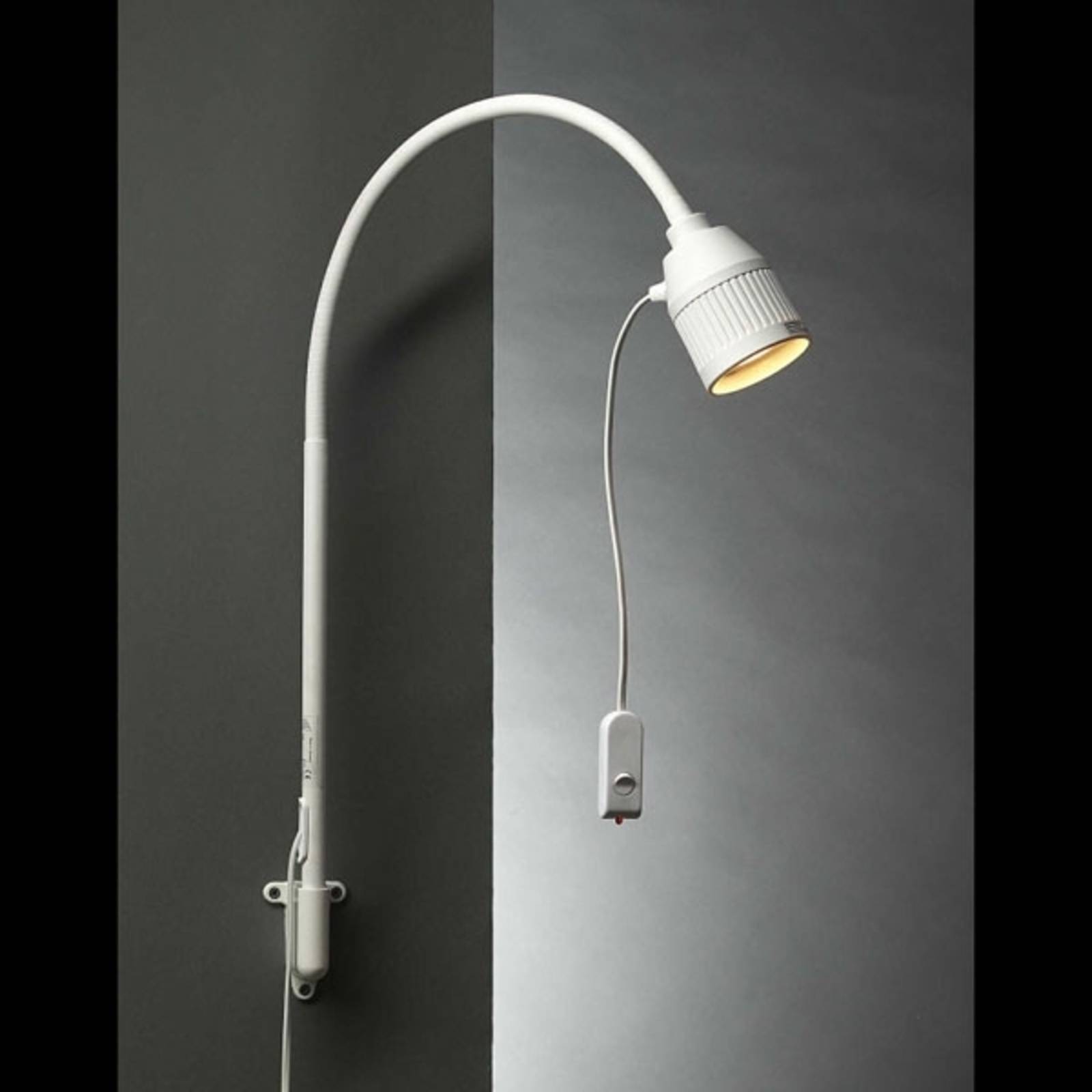 SIS-Licht LED bed leeslampje met flexibele arm en rood licht