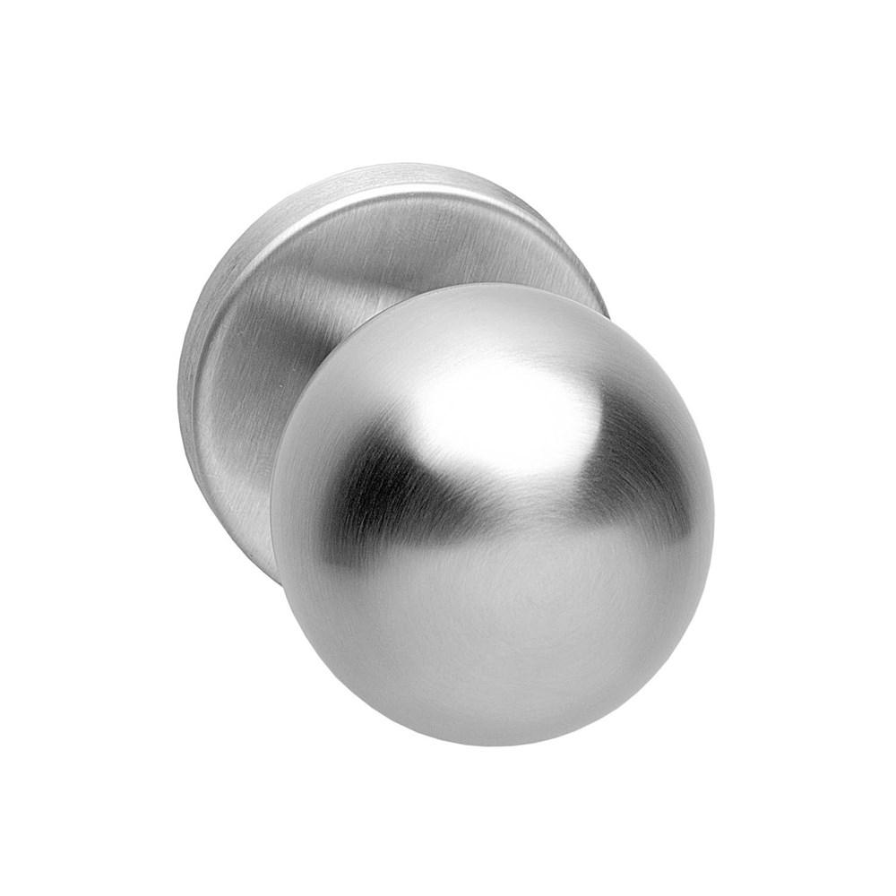 Intersteel Voordeurknop bol vast op rozet 10mm RVS