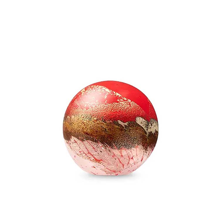 Urnwebshop Kleine Kristalglazen Bol-Urn Elan Red Sunset (0.5 liter)