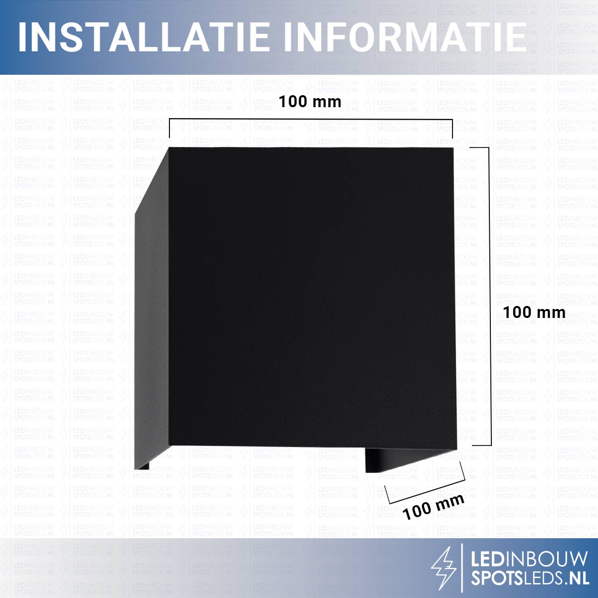 Led wandlamp - up&down - dimbaar - 6 watt - zwart - 2200-6500k