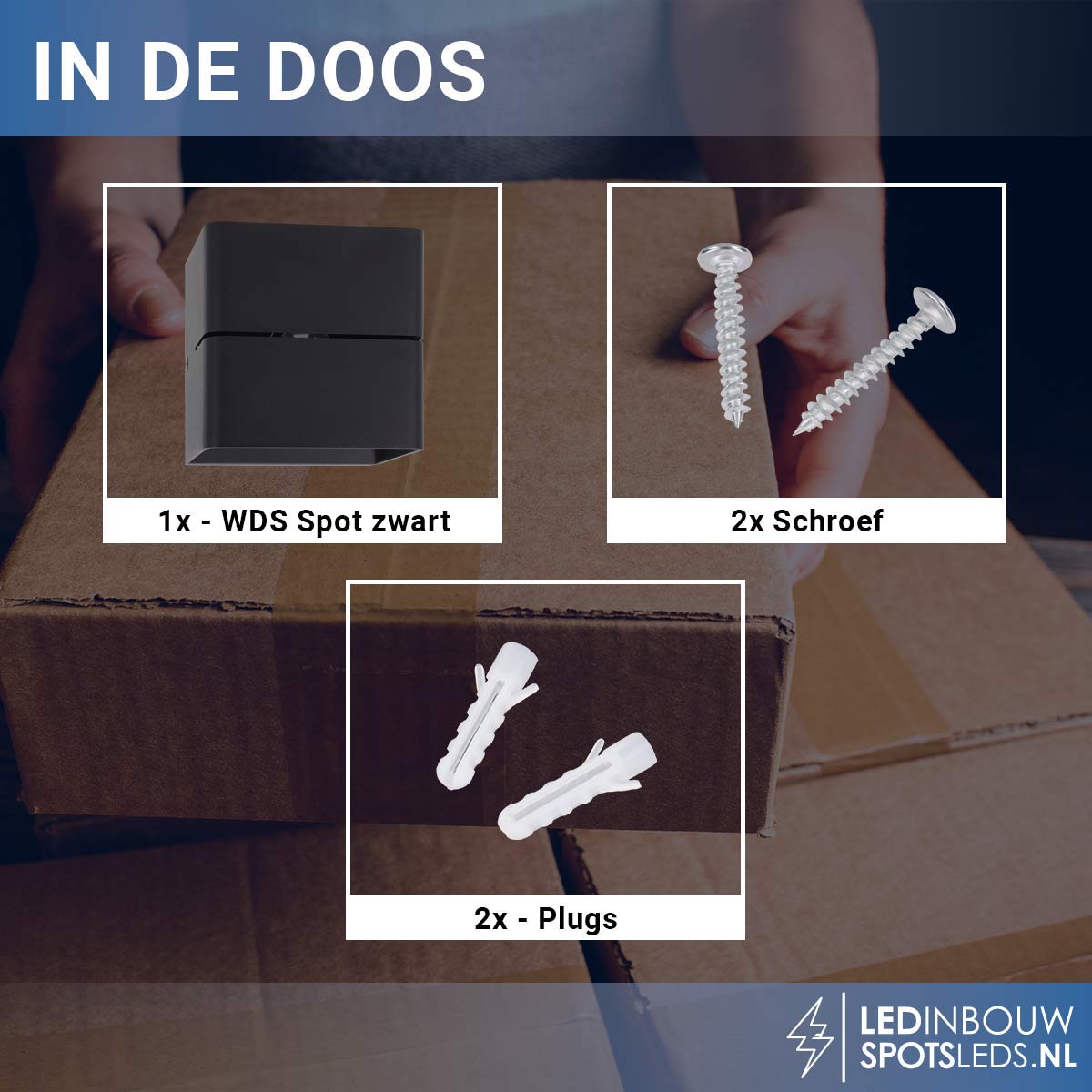 Led wandlamp - up&down - 5 watt - 475 lumen - zwart - 1800-3000k