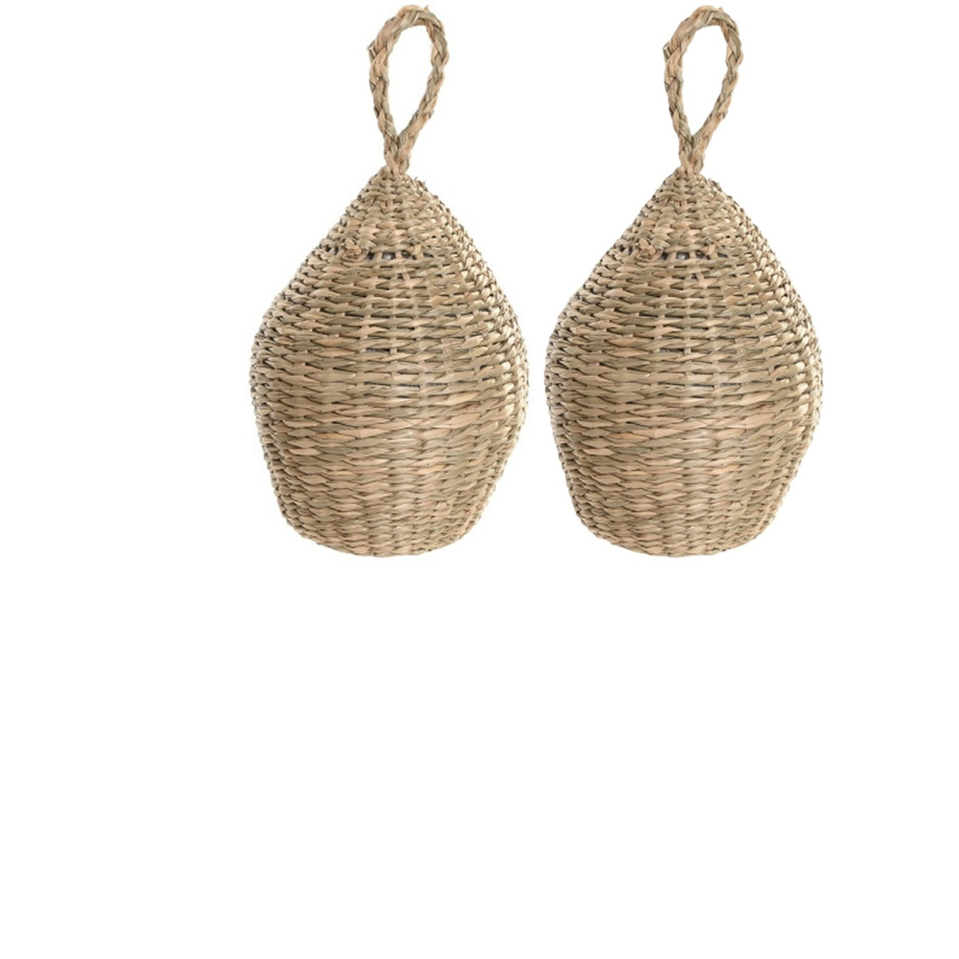 ITEM international deurstopper JUTE Kegel - 2x - beige - 1,50 kg - deur gewicht - buiten/binnen deur -