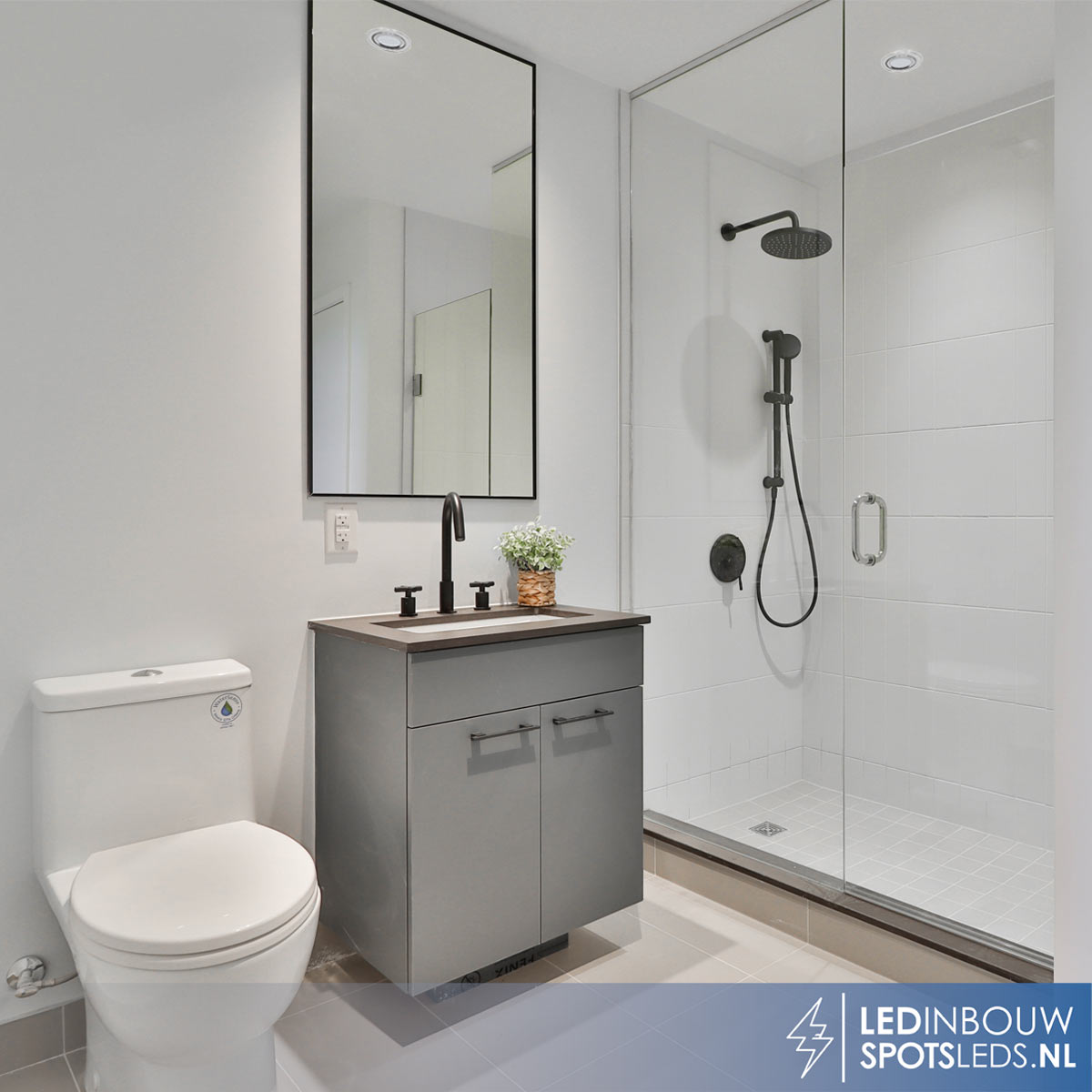 Led spot - diffuus - dimbaar - 230 volt - 5 watt - 510 lumen - chroom - 2700k