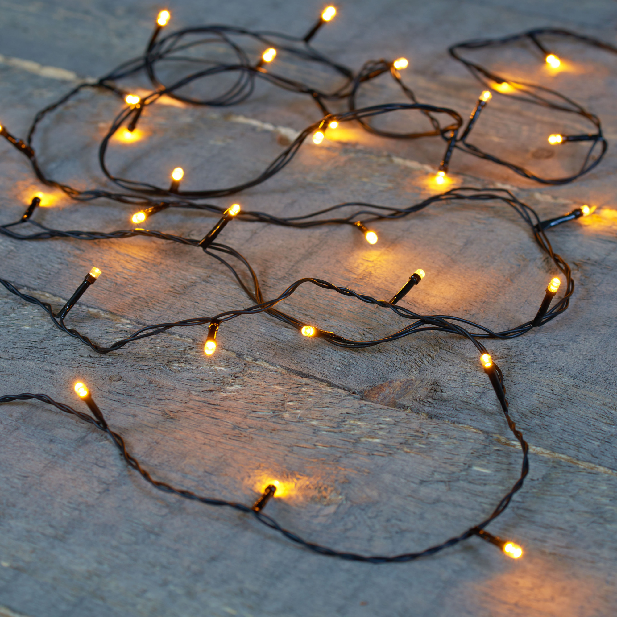 Anna's Collection Kerstverlichting Ivy - 20 led lampjes - warm wit - 150 cm - lichtsnoer -