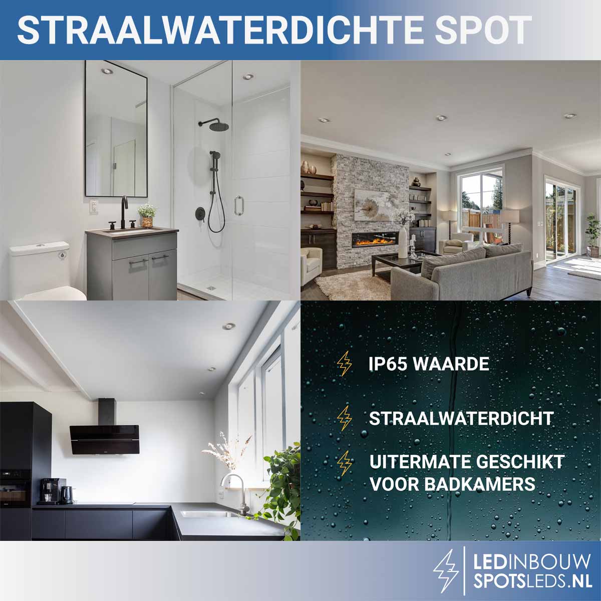 Mini led inbouw spot dimbaar - 5 watt 450 lumen - nikkel - 3000k