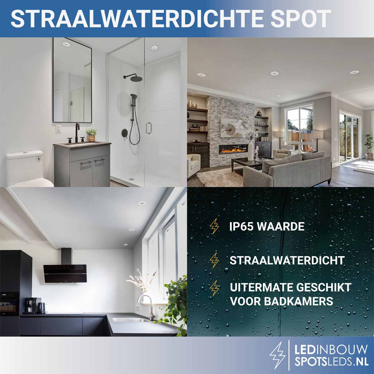 Mini led inbouw spot dimbaar - 5 watt  450 lumen - wit - 2700k