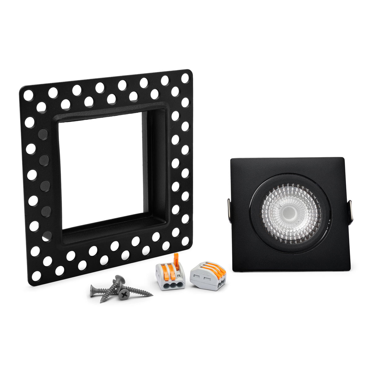 230 Volt Verdiepte Trimless LED Inbouw Spot Dimbaar Zwart